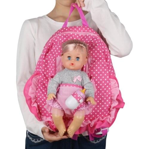 The combination of polyester and cotton and linen cloth, lovely accessories, childrens backpack toys, small and lovely