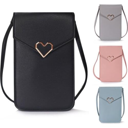 Womens Shoulder Bags Touch Screen CellPhone Purse Handbags Crossbody Bags RFID Smartphone Wallet Card Pocket