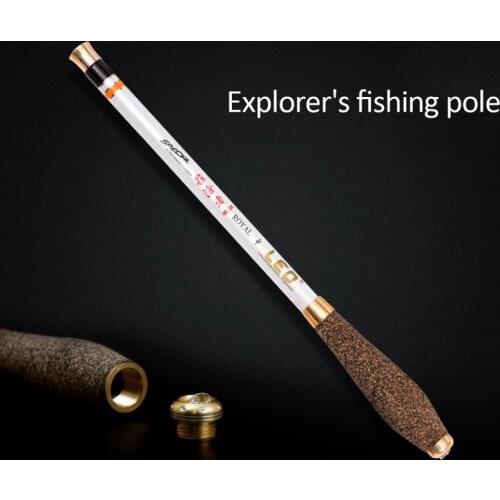 Fishing Rods cheep Adjustable Telescopic Carbon Fiber Fishing Rod High elastic EV imitation wooden non-slip handle