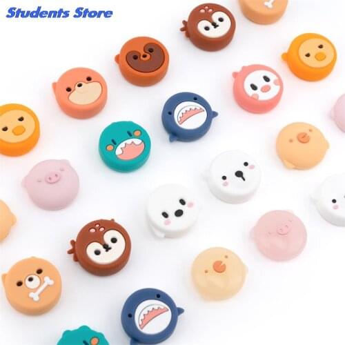 4PCS Color Animal Design Thumb Grip Caps Joystick Cap for Switch Lite Soft Silicone Cover for Switch Joy-Con Controller