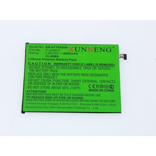 TLp040J1 TLP040K7 Battery for Alcatel A30 Tablet A30 Tablet 4G LTE 9024W 8082 Joy Tab 9029Z
