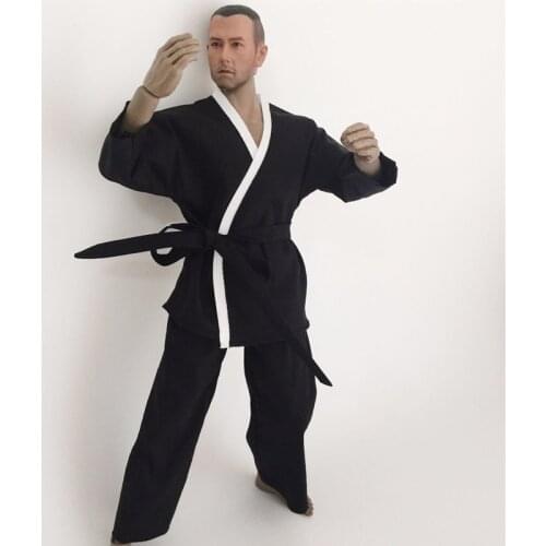 1/6 Scale Doll Accessories Judo Suit Clothes Kung Fu Training Suit for 12 Inches Action Figure Model Toy DIY Display