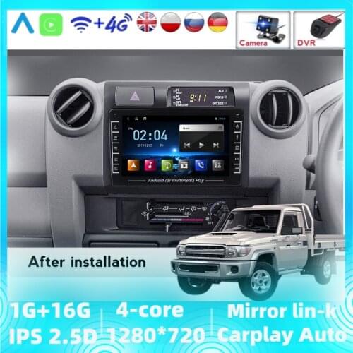 For Toyota Land Cruiser LC 70 Series 2007 2008 2009 2010-2020 Car Radio Multimedia Video Player Navigation Stereo 2din 2 Din SWC