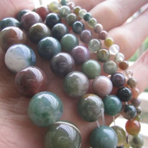 Best Selling 4mm 6mm 8mm10mm 12mm natural mixed color gravel India stone Beads India Stone for DIY Jewelry making