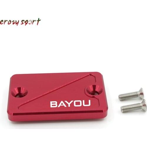 Motorcycle Parts For KAWASAKI BAYOU300 BAYOU400 BAYOU 300/400 1992-2005 2004 Front Brake Fluid Reservoir Cover Cap With Logo