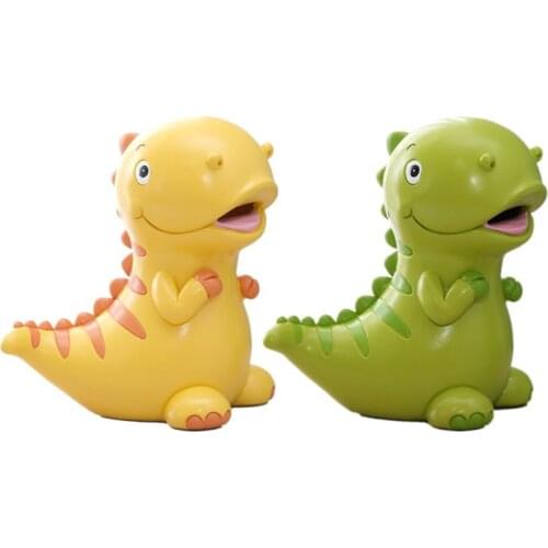 Dinosaur Shaped Piggy Bank for Children Lovely Christmas Gift for Kid Home Decor Y4UD