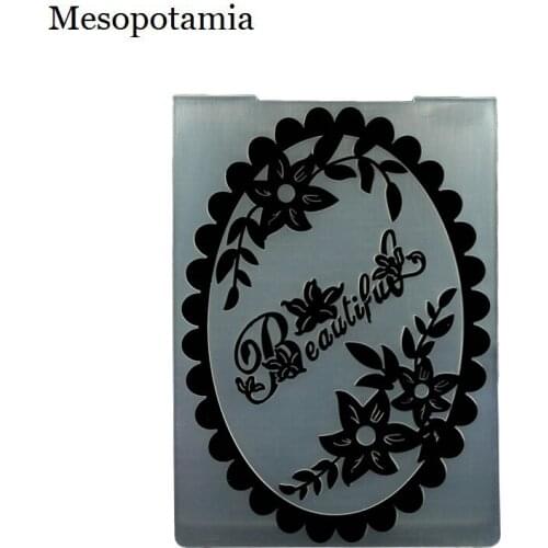 DIY Scrapbooking Butterfly Flowers Bump Embossing File Templates Making Plastic Template Garden Craft Sewing Embossing Folders