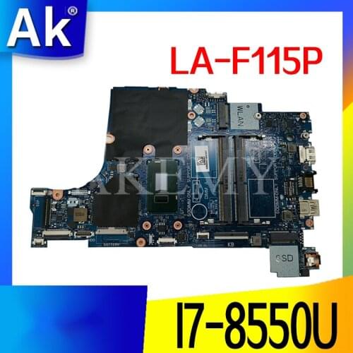 For DELL Inspiron 5570 5770 laptop motherboard CAL50/DAL10 LA-F115P CN-0Y8YF0 Y8YF0 WITH SR3LC I7-8550U 4GB 100% fully tested