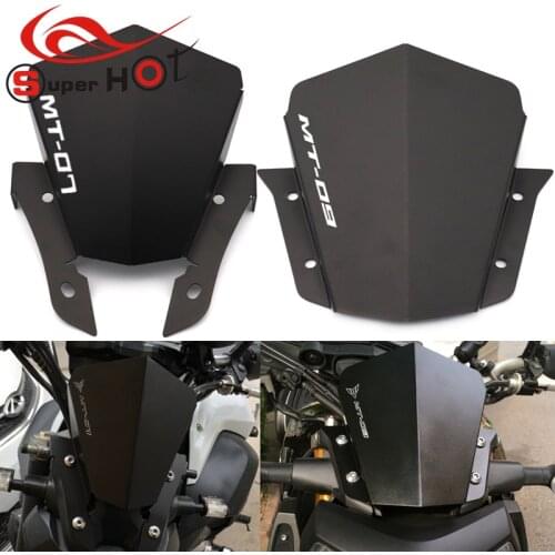 For Yamaha MT07 FZ07 MT 07 FZ 07 2014-2017 MT09 FZ09 FZ MT 09 2014-2016 Motorcycle Accessories Windshield Windscreen