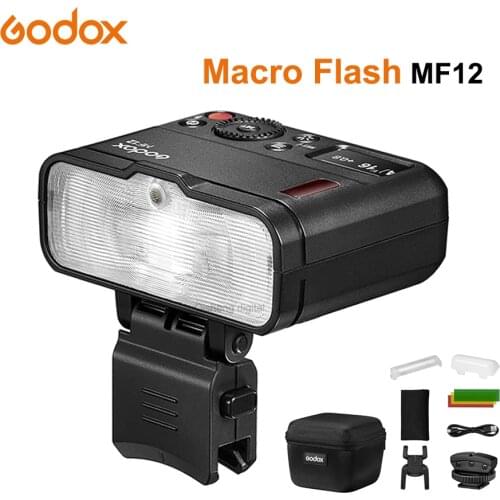 Godox MF12 TTL Macro Flash Speedlite X System 2.4G Wireless Control for Cameras DSLR Macro Photography Light