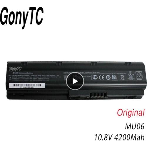 GONYTC mu06 Battery for HP Pavilion G4 G6 G7 G32 G42 G56 G62 G72 CQ42 CQ43 CQ56 CQ62 CQ72 DM4 DM4T MU06 593553-001 HSTNN-UBOW