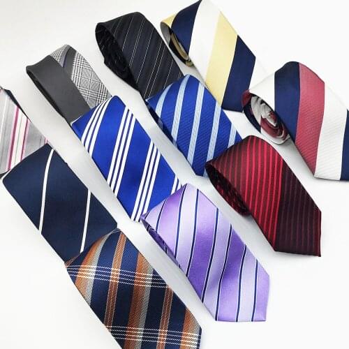 Classic 100% Silk Mens Ties Stripe Width 7cm Necktie Accessories Daily Wear Cravat Wedding Party Gift for Man