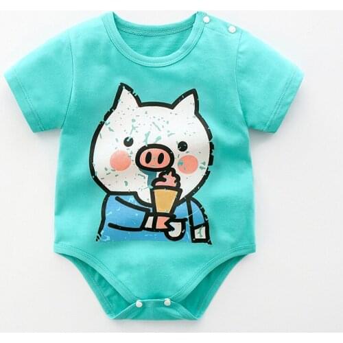 2021 Unisex Baby Girls Clothes Cotton Bodysuits Newborn Boys Rompers Cartoon Print ChildrensClothing Toddler Infantil Costumes