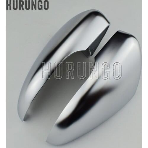 Matt Chrome Mirror Cover Silver Rearview Side Mirror Cap Housing For VW Golf 6 MK6 Touran