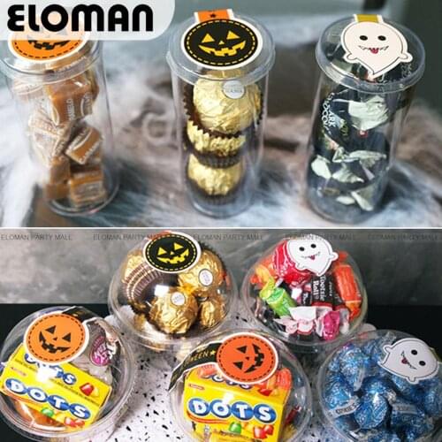 Halloween Stickers cupcake gift bag sticker Horror Funny Pumpkin Pack DIY Motorcycle LaptopHelmet Decals Stationery Sticker