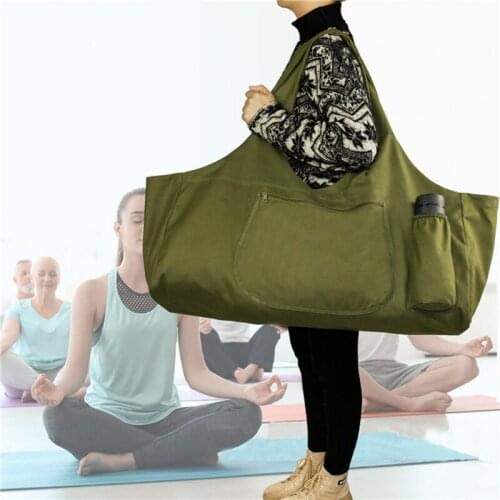 New large-capacity yoga mat bag exercise strap shoulder bag sling strap gym tote bag with pocket multifunctional storage bag