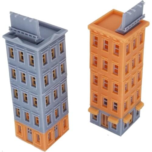 Outland Models Downtown Apartment Set (Corner) Z Scale 1:220