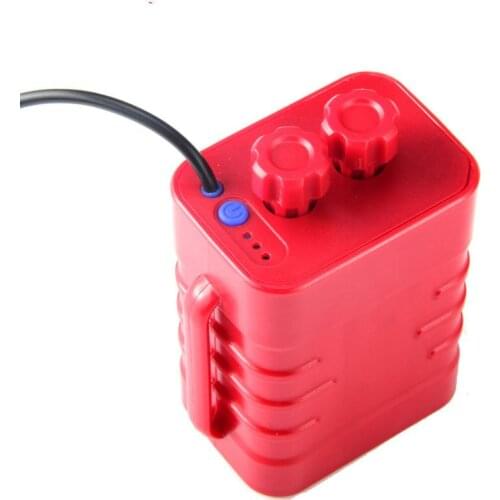 P0RB Waterproof DIY 6x 18650 Battery Case Box Cover with 12V DC and USB Power Supply USB Charger for Bike LED Light Cell Phone