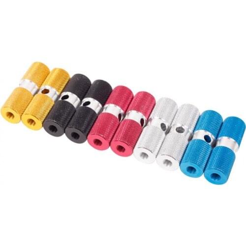 Bicycle Pedal Aluminum Non Slip MTB Bike 1Pair Bicycle Pedal Front Rear Axle Foot Pegs Footrest Lever Cylinder Bike Accessories