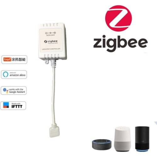 ZigBee Tuya Dimmer Smart RGB Light Controller RGB Light Dimmer Controller Smart Light Strip Controller Control With Alexa Google