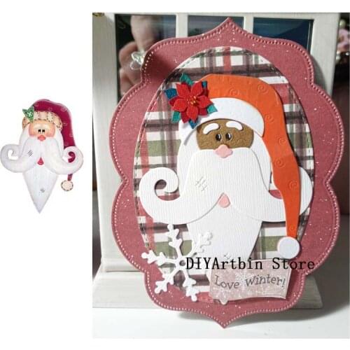 Santa Christmas cutting dies wedding anniversary Scrapbooking Paper Craft Handmade Card Album Punch Art Cutter