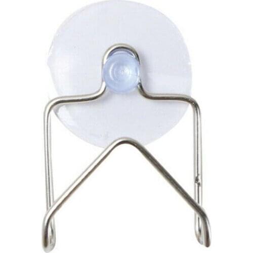 Steel Portable Suction Cup Drain Rack Cleaning Cloth Sponge Shelf Holder Rack Accessories Dish Kitchen Sink Drainer E4D9