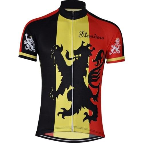 Bicycle Men Clothing Suit Man Cycling Maillot Flanders Mountain Bike Sport Jersey Spare Parts for Bicycle Cycling suit man Red