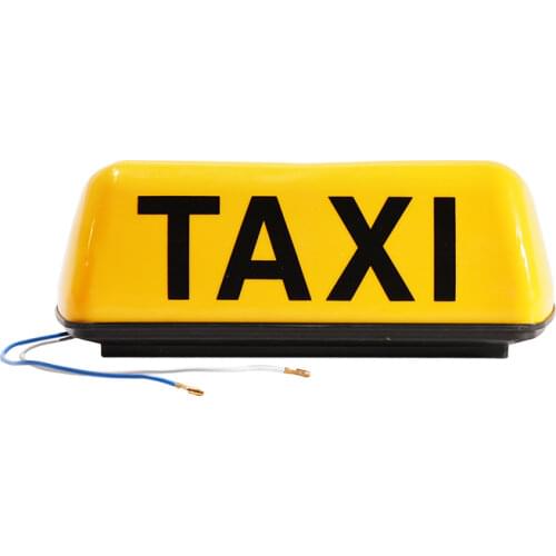 12V DC i Roof Waterproof Top Sign Magnetic imeter Cab Lamp Light Signal Lamp Roof Top Sign Light TAXI Taxi light Suction Magnet