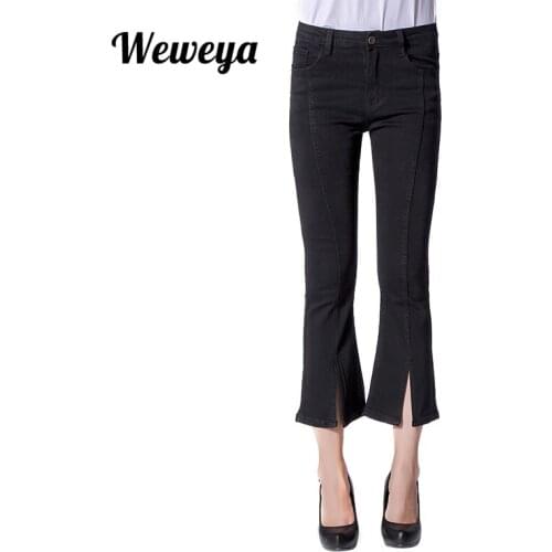Женские джинсы клеш Weweya China At AliExpress