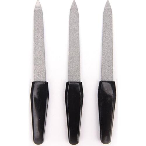 Women Dual Sided Nail Art File Stainless Steel Metal Manicure Pedicure Tool Nail Files for Women Beauty Tool