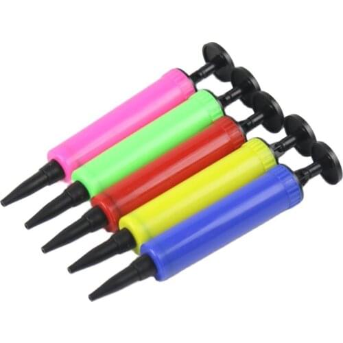 1PC Balloon Pump Balloon Accessories Plastic Hand Push Inflator Portable Air Pump for Wedding Birthday Party Decoration Supplies