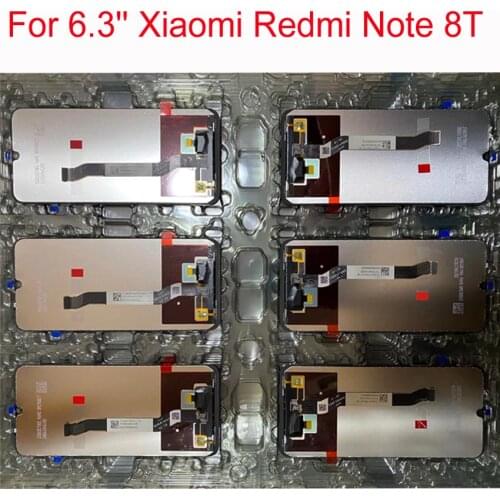 100% Original Tested For 6.3'' Xiaomi Redmi Note 8T LCD Display Screen Replacement LCD Touch Screen Digitizer part with 10 Touch