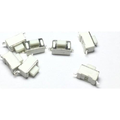 1000PCS/LOT SMD SMT White 3*6*5 micro switch touch 2pins For Anti - theft device Remote control switch 3x6x5H
