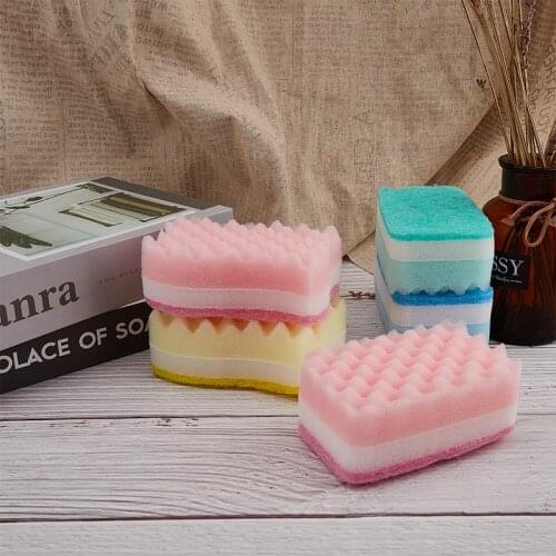 4Pcs Dish Sponges Kitchen Sponge Thicken Rag Magic Sponge Eraser Dish Tableware Pot Cleaning Brush Car Washing Sponges