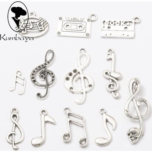 50 pcs/lot Anti-silver Musical Small Charms Random Sending Naked Bodies Hand Charms Alloy Doll Necklace DIY Accessories NS238-A