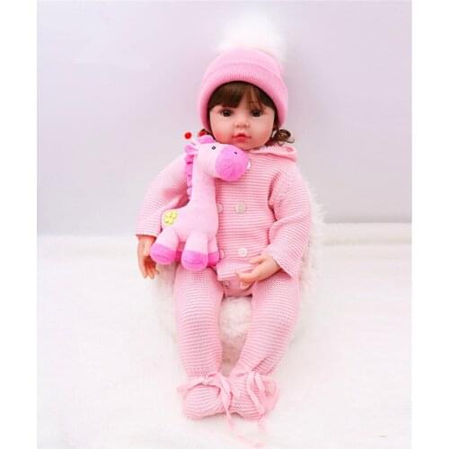 58cm Silicone Reborn Baby Doll Toys 24inch Vinyl Princess Toddler Girl Babies Doll real Bebes reborn boneca Birthday Gift toys