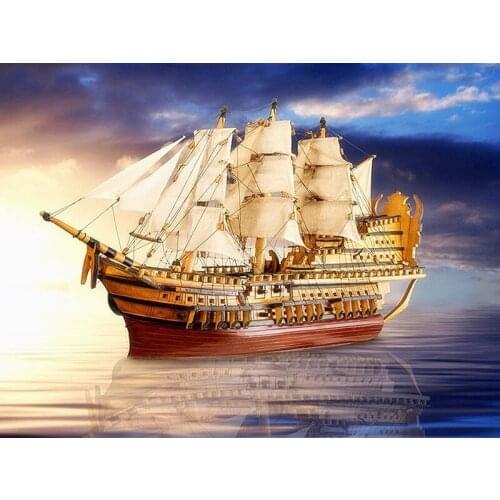5D DIY Diamond Painting Full Square/Round Drill "sailing Boat" 3D Diamond Rhinestone Embroidery Cross Stitch Gift Home Decor
