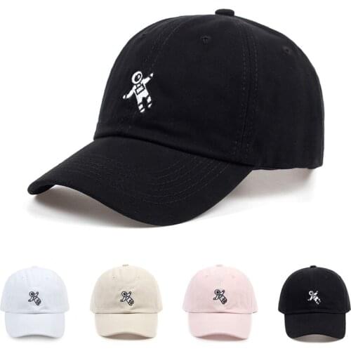 Men Women Baseball Cap Embroidery Astronaut Nature Cotton Good Kpop Hats Sport Sun Dad Hat Adjustable Hip hop Snapback Cap