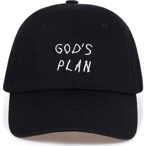 GOD’S PLAN Dad Hat Aubrey Drake Hit Singles Snapbacks 100% Cotton Unisex Baseball Caps Concert Hat Hip Hop Rapper Women Men