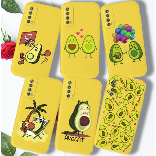 Avocado Phone Case For Huawei Y6 2019 P Smart 2021 P40 Pro Plus P40 Lite E NOVA 7 SE 7i Case Cover Silicone TPU P40Lite E Funda