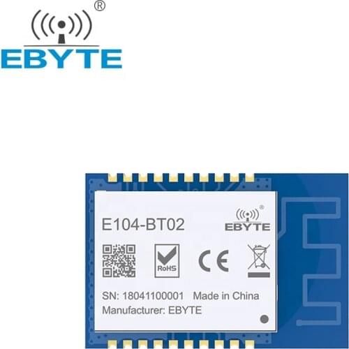 ZigBee DA14580 BLE 4.2 Wireless UART to BLE Module 1mW 2.4GHz EBYTE E104-BT02 PCB Antenna Transceiver for Smart Home