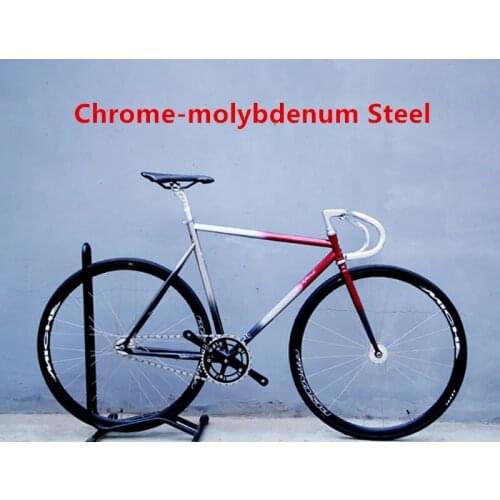 Dead Fly Fixed Gear Revolution Chrome Molybdenum Steel Frame Retro Action Bicycle 30mm Aluminum Alloy Rims Bearing Hubs