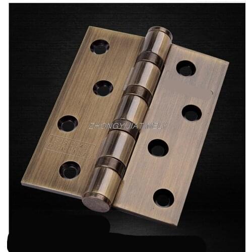 Door hinges, stainless steel hinges, 4-inch silent door hinges, wooden door bearing hinges, hardware accessories
