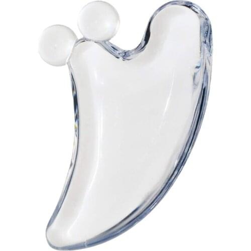 Crystal Gua Sha Facial Tools Best Gua Sha Scraping Massage Tools,Natural Guasha Board For Spa Acupuncture Therapy Trigger Point