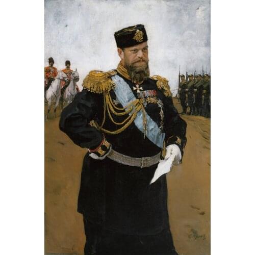 HOME OFFICE good ART Alexander-III Emperor of Russian Tsar of Russia PRINT ART painting on canvas -FREE SHIPPING COST