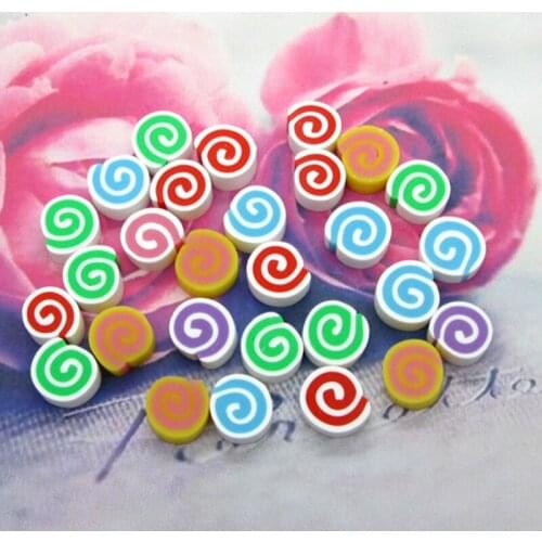 LF 20Pcs 8mm Mixed Round Candy Resin Cabochon Flatback Decoration Crafts Embellishments For Scrapbooking Diy Accessories