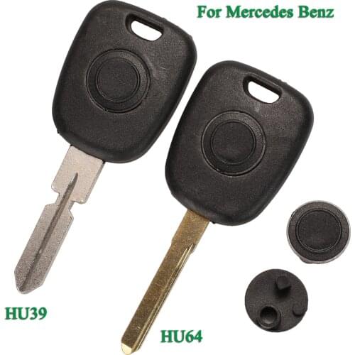 Bilchave With HU64 HU39 Uncut Key Blade For Mercedes Benz Vito Actros Sprinter V Class Fob Transponder Car Key Shell Replacement
