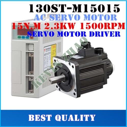 Best price great quality Servo motor set 15N.M 2.3KW 1500RPM 130ST AC Servo Motor 130ST-M15015+ Matched Servo Driver