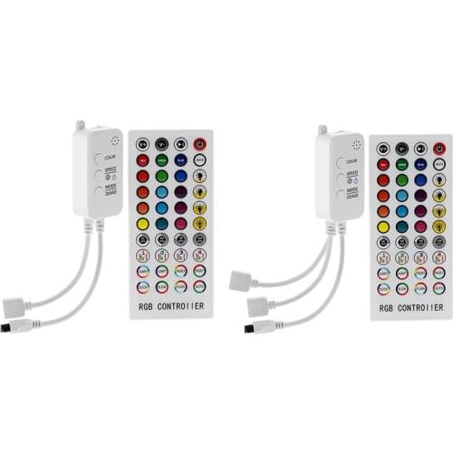 Music Bluetooth Controller RGB Controller DC12V 40Key IR Remote Controller for 2835 5050 RGB LED Strip Lights