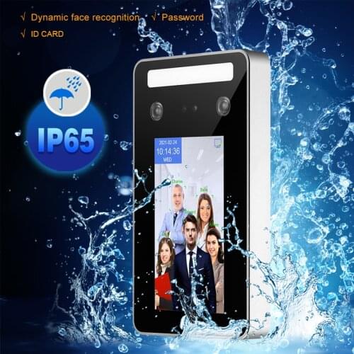 New IP65 Waterproof Dynamic Face Facial Recognition Terminal Door Access Control System With RFID Card Reader And Free Software